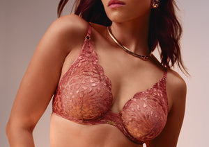 Crazy In Love Warm Pink Underwired Triangle Bra