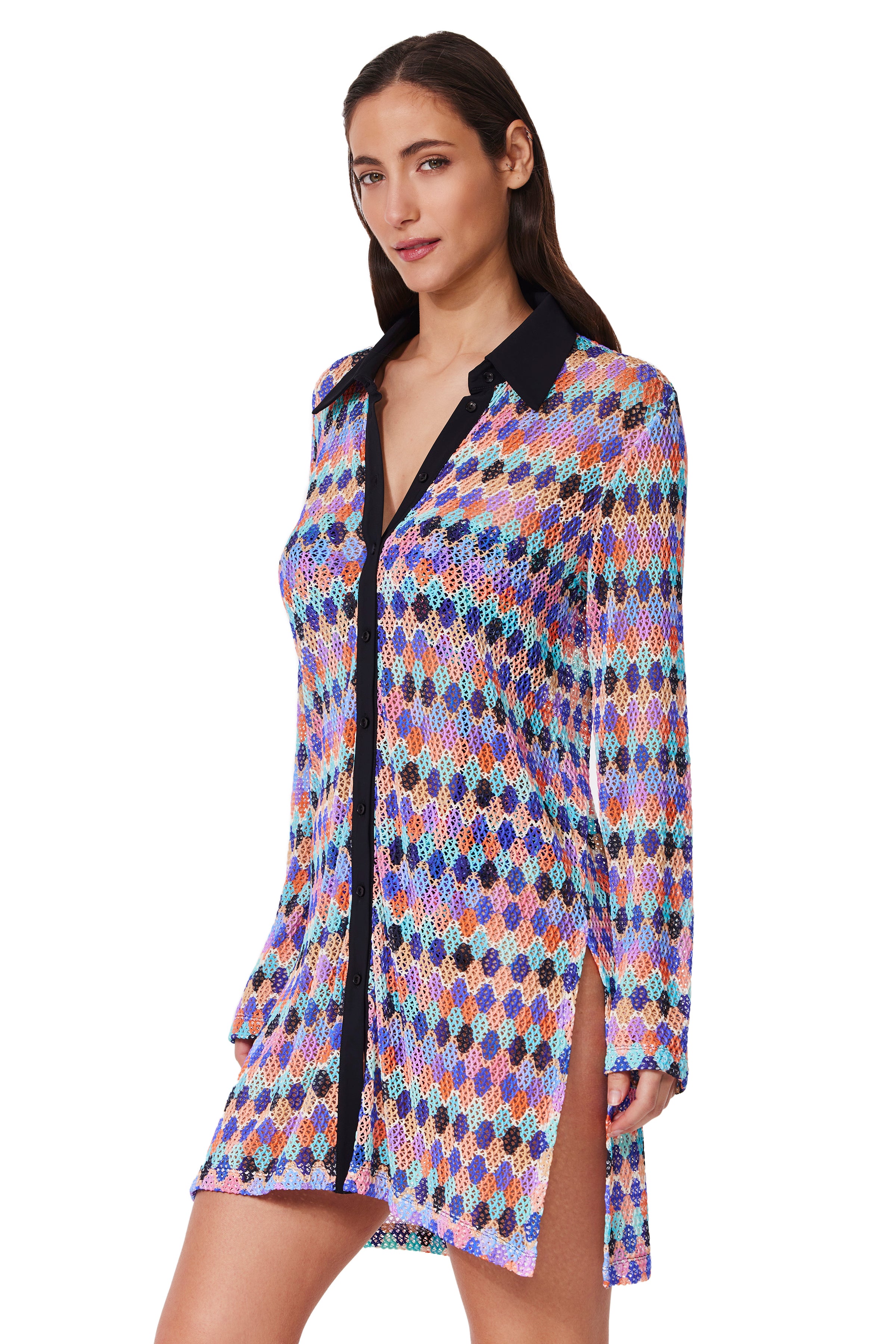 Retro Riviera Multiblack Shirt – Juste Moi