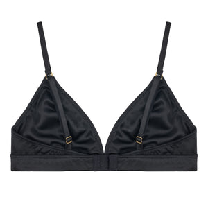Fleur Du Jour Black Triangle Bra