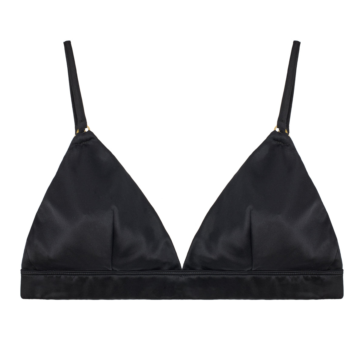 Fleur Du Jour Black Triangle Bra