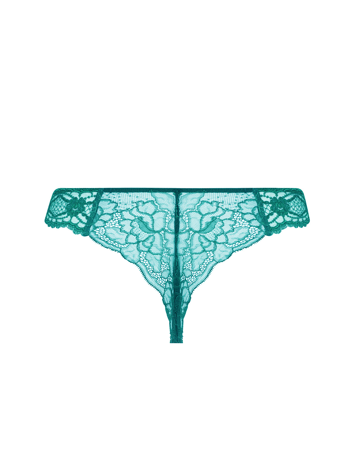 Sublime en Dentelle Vert Princesse Thong