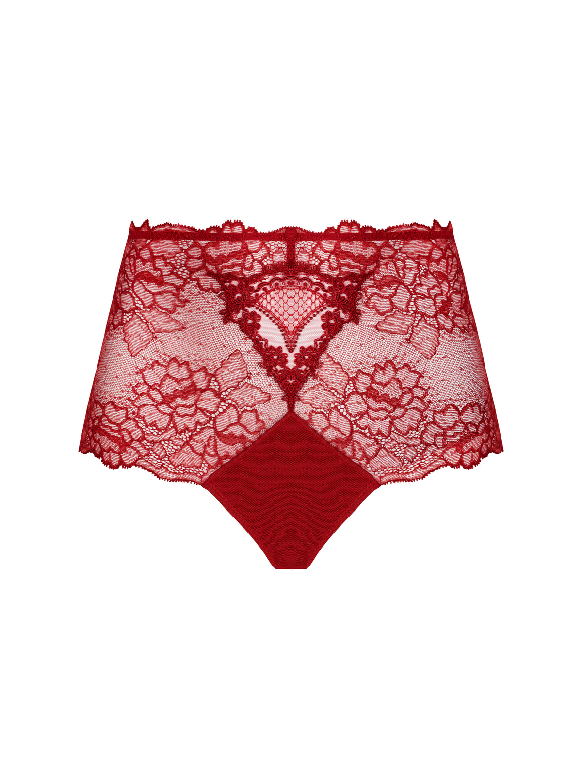 Sublime en Dentelle Opera Red High Short