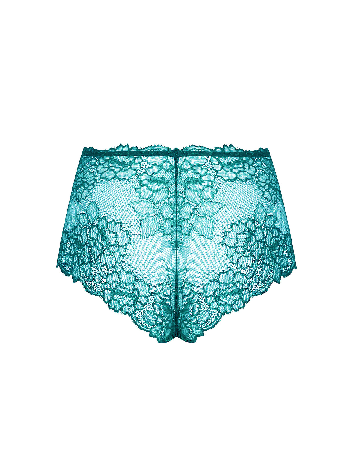 Sublime en Dentelle Vert Princesse High Short