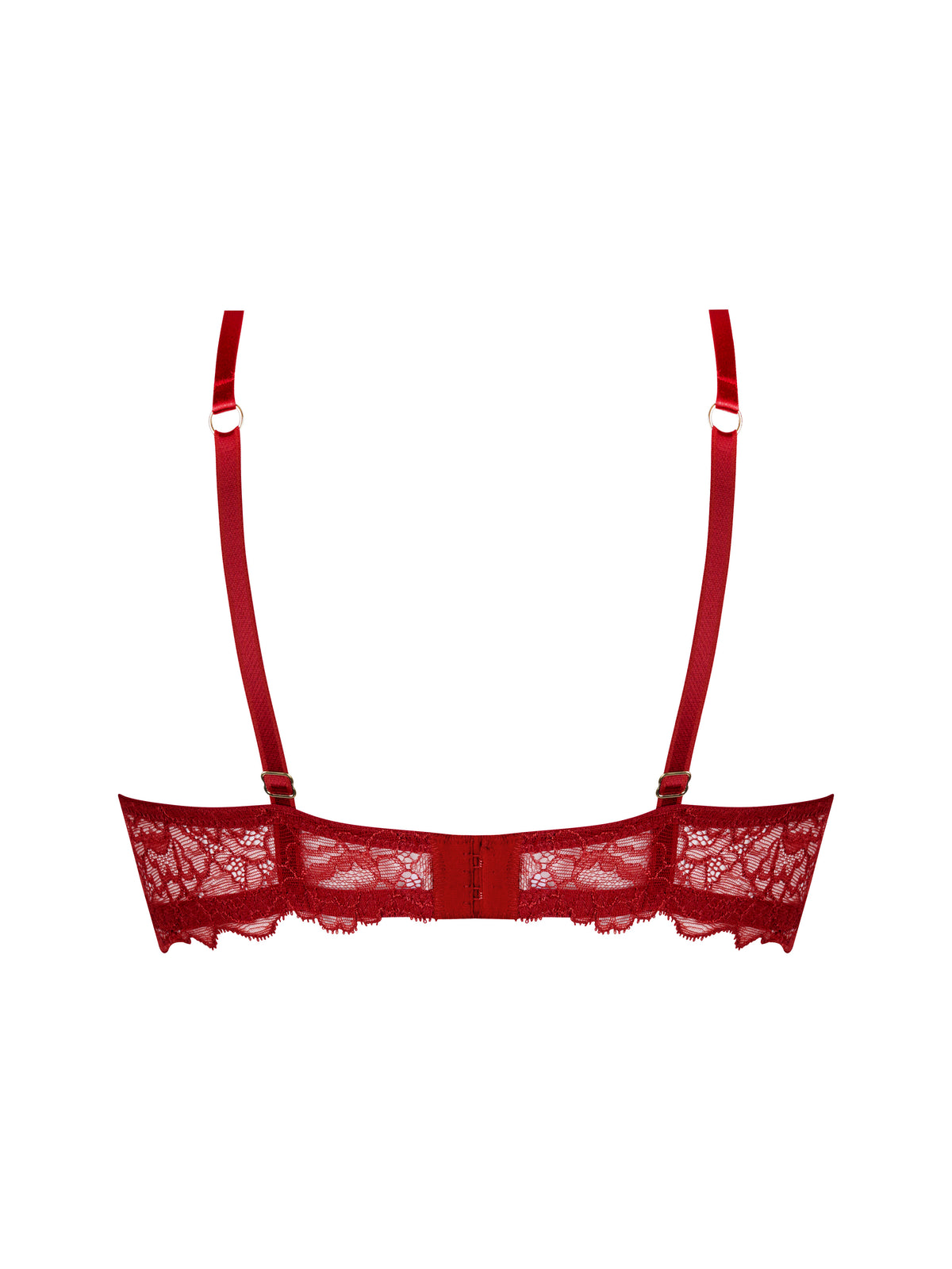 Sublime En Dentelle Opera Red Half Cup Bra