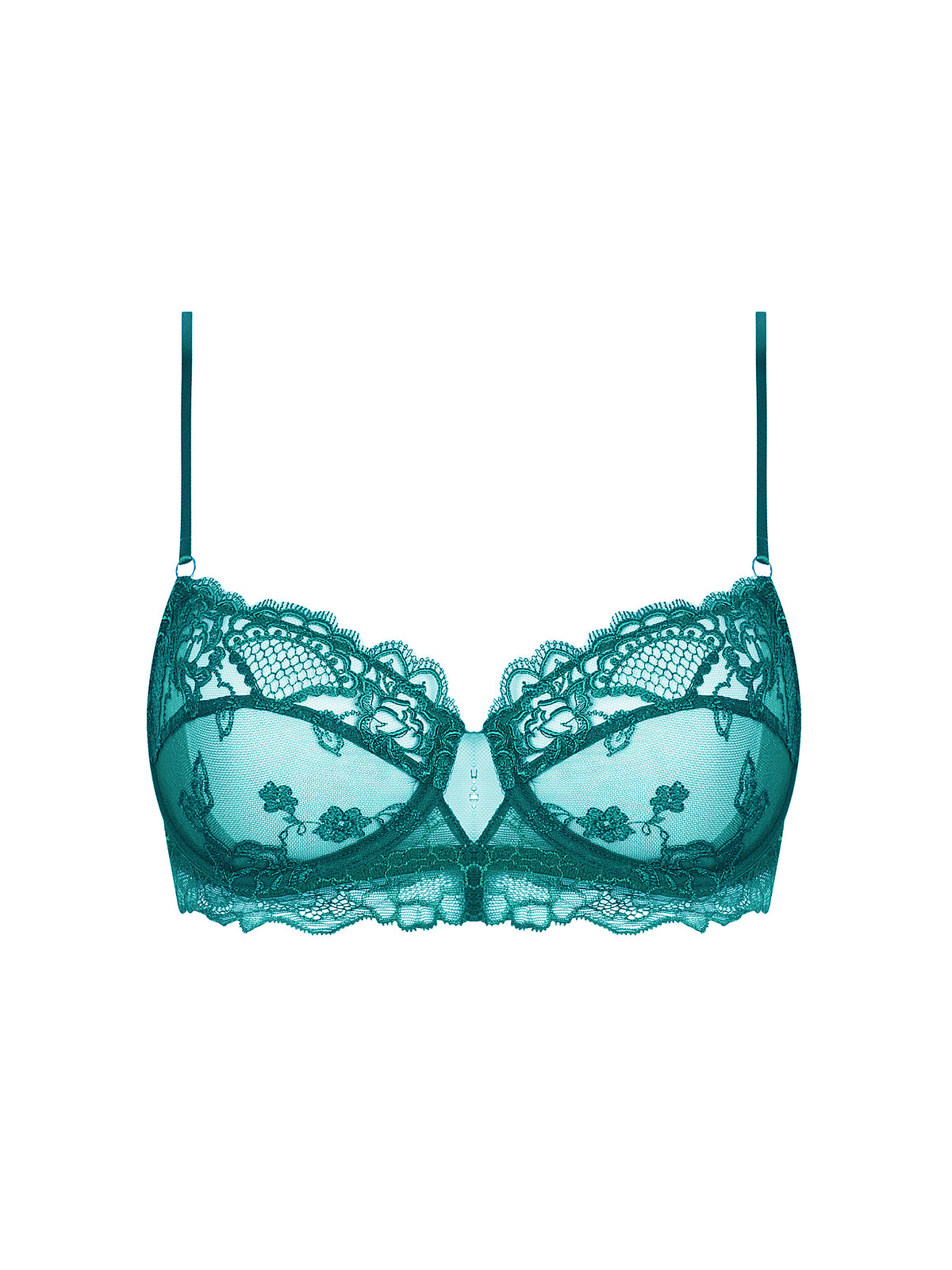 Sublime En Dentelle Princess Vert Half Cup Bra