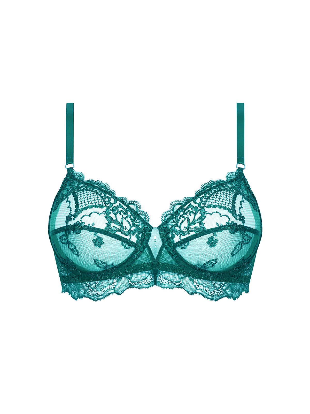 Sublime En Dentelle Vert Princesse Full Cup Bra