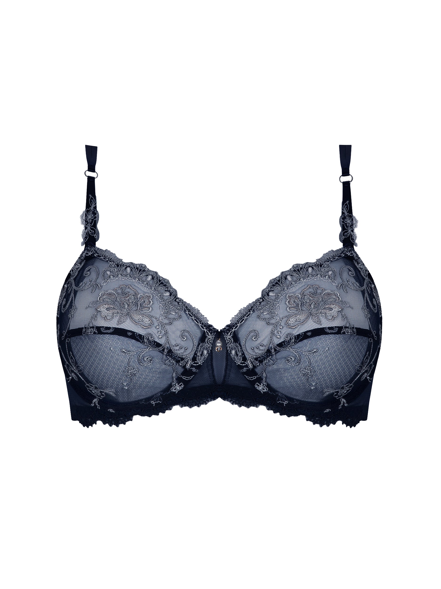 Deesse en Glam Marine Argent Full Cup Bra Juste Moi