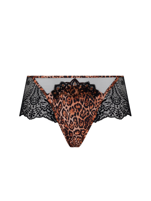 Fauve Amour in Amber Panthere Half-cup Bra By Lise Charmel - 32-40, B-E