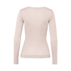 Silk Cashmere Vanilla Long-Sleeved Shirt