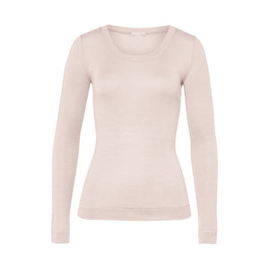 Silk Cashmere Vanilla Long-Sleeved Shirt