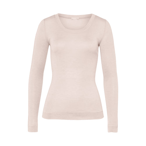 Silk Cashmere Vanilla Long-Sleeved Shirt