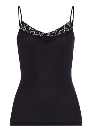 Moments Seamless Spaghetti Top Black