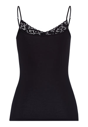 Moments Seamless Spaghetti Top Black