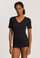 Cotton Seamless Black T Shirt