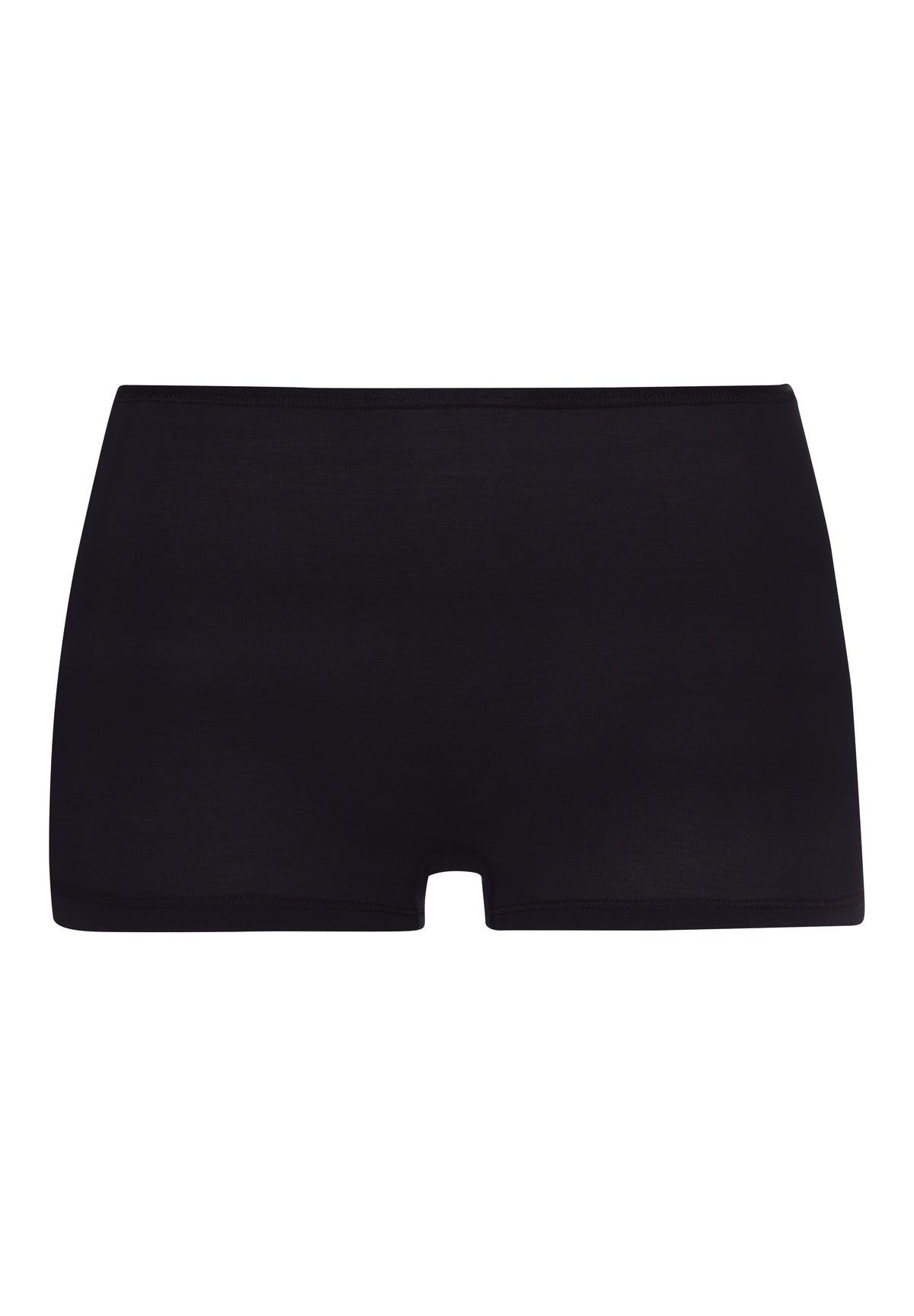 Cotton Seamless Black Shortleg Pants