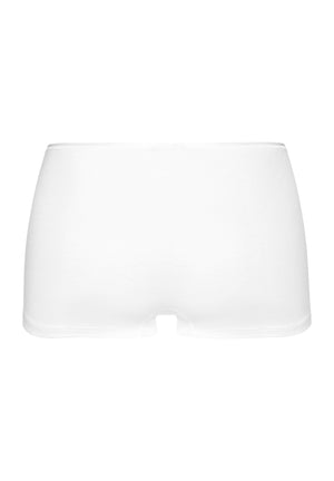 Cotton Seamless White Shortleg Pants