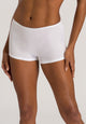 Cotton Seamless White Shortleg Pants