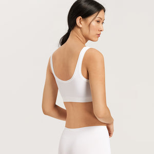 Touch Feeling White Crop Top