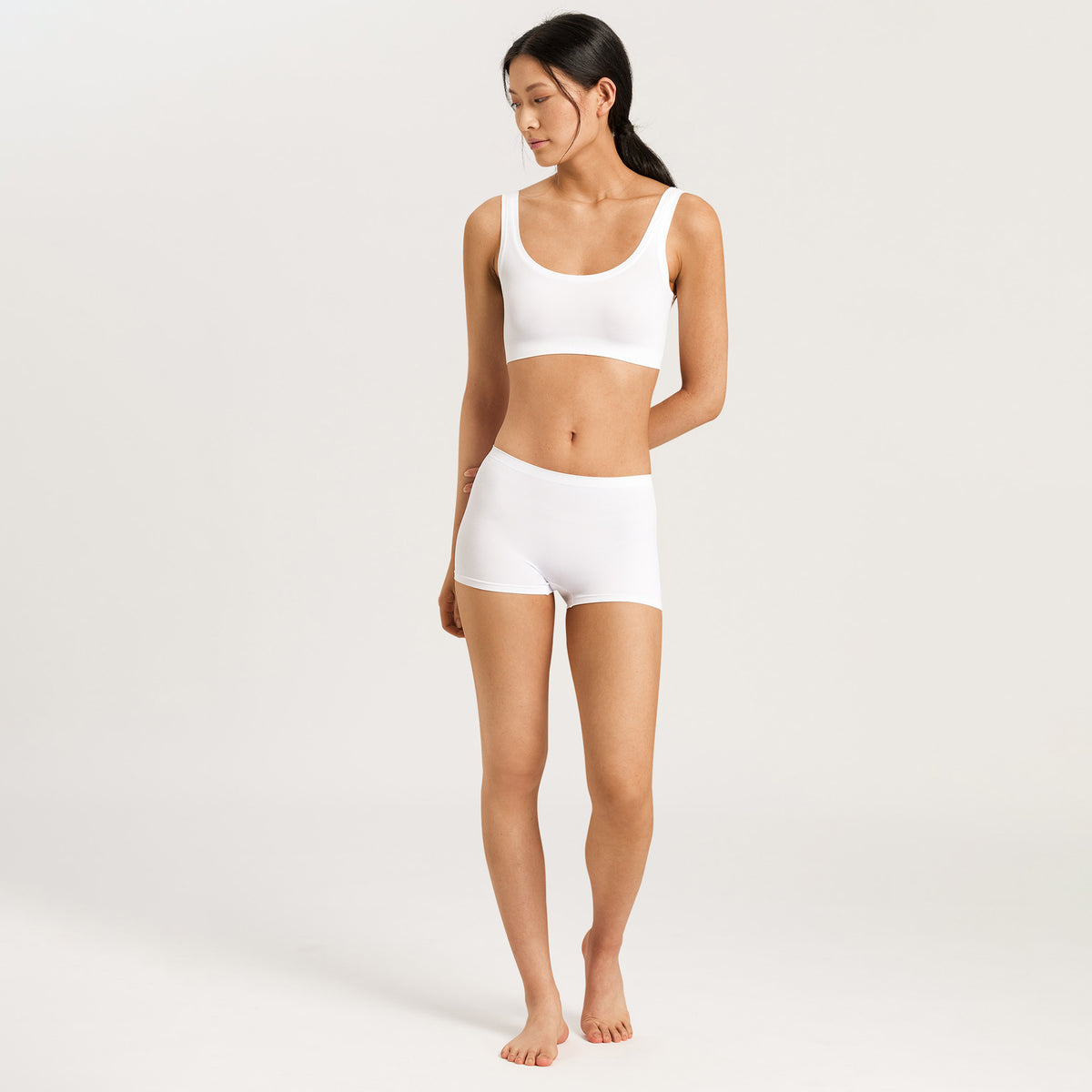 Touch Feeling White Crop Top