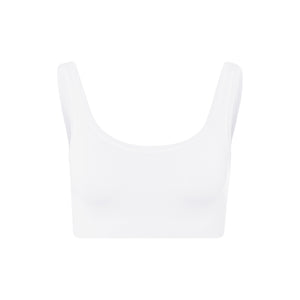 Touch Feeling White Crop Top