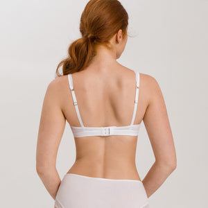 Soft Cup Bra White Cotton Lace
