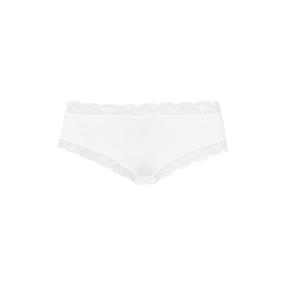 Hipster Brief White Cotton Lace