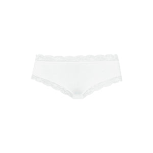 Hipster Brief White Cotton Lace