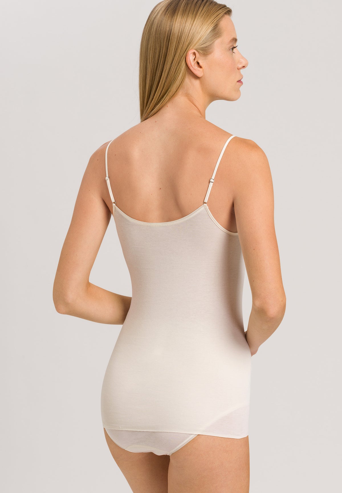 Hanro Celia Hanro | Cotton Seamless Spaghetti Top White | Juste Moi