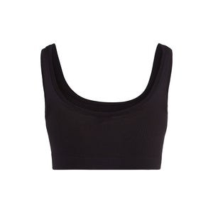 Touch Feeling Black Crop Top