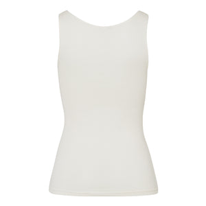 Woolen Silk Cygne V-Neck Top