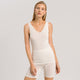 Woolen Silk Cygne V-Neck Top