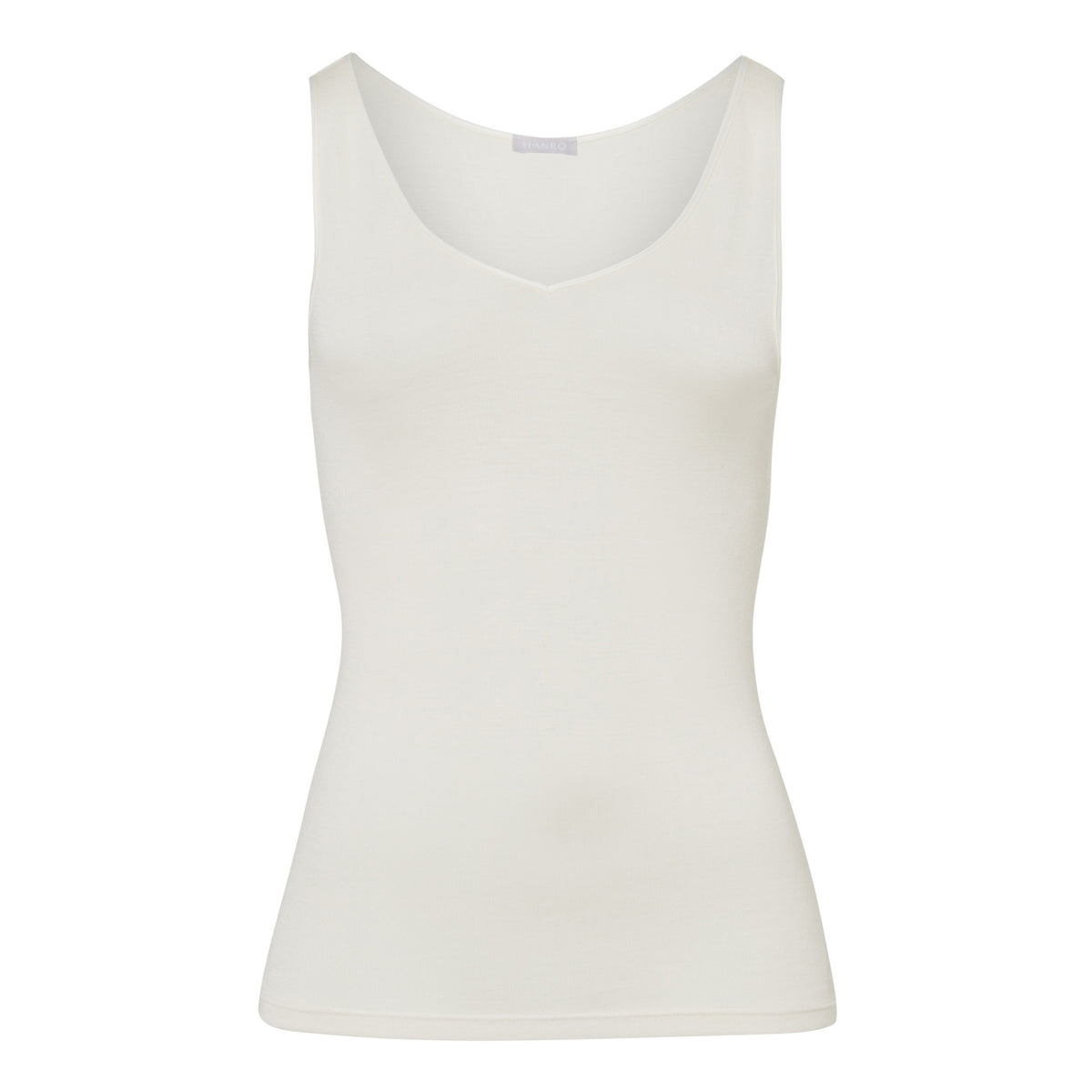 Woolen Silk Cygne V-Neck Top