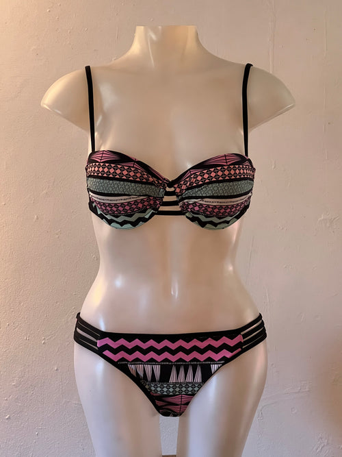 Future Tribe Bustier Bikini Multicolour