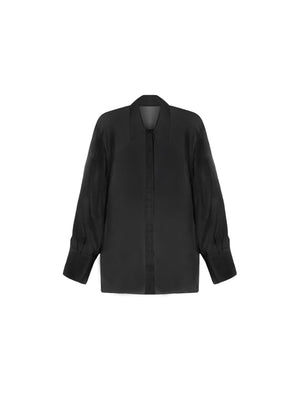 Black shirt on a white background