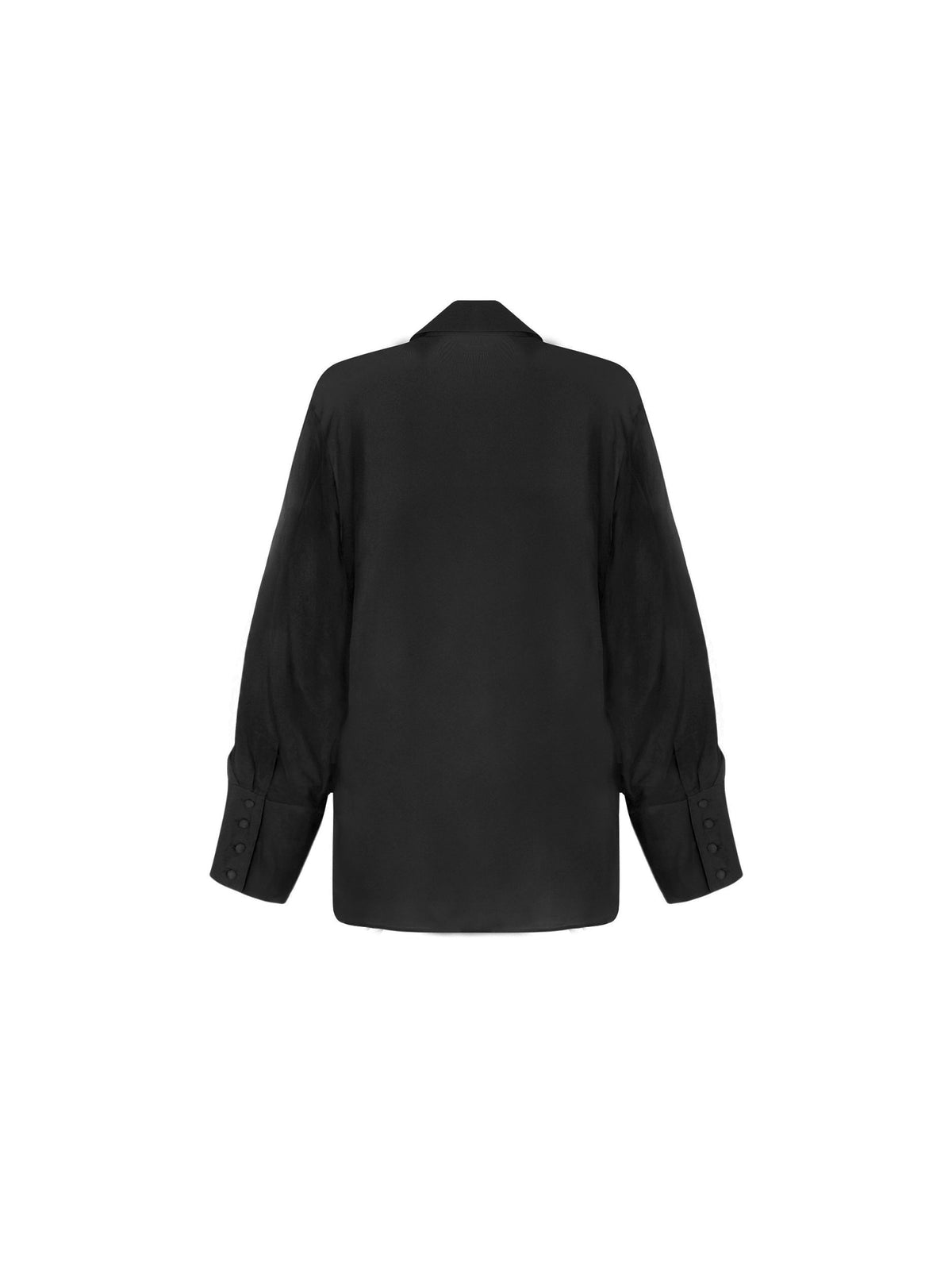 Black shirt on a white background