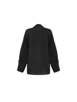 Black shirt on a white background