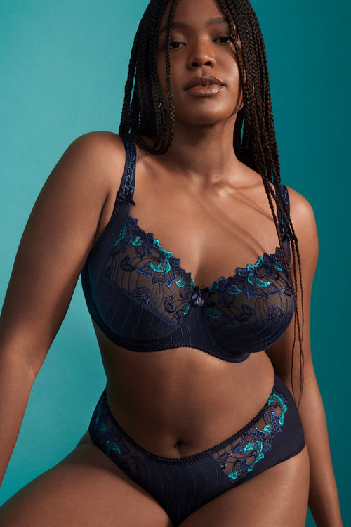 Deauville Velvet Blue Full Cup Bra