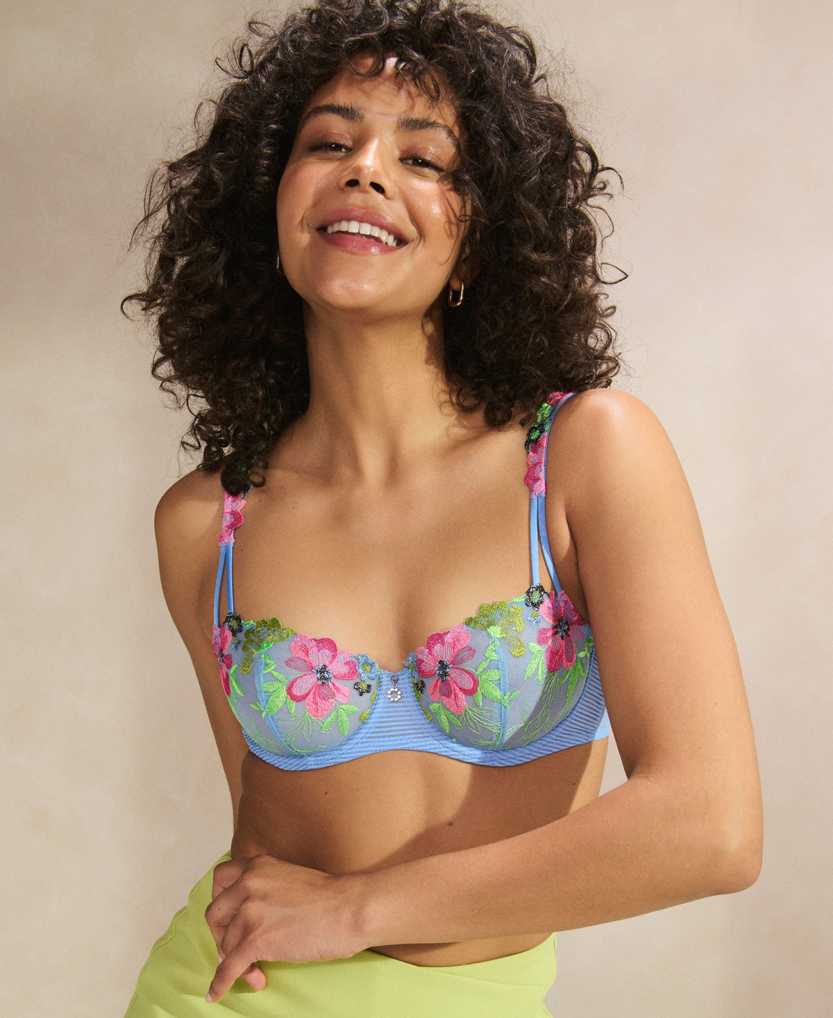 Odily Santorini Blue Balcony Bra