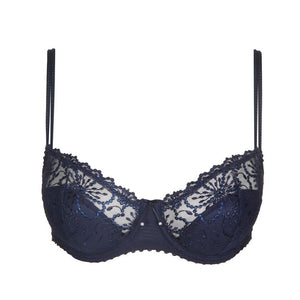 Jane Half Padded Balcony Bra Velvet Blue