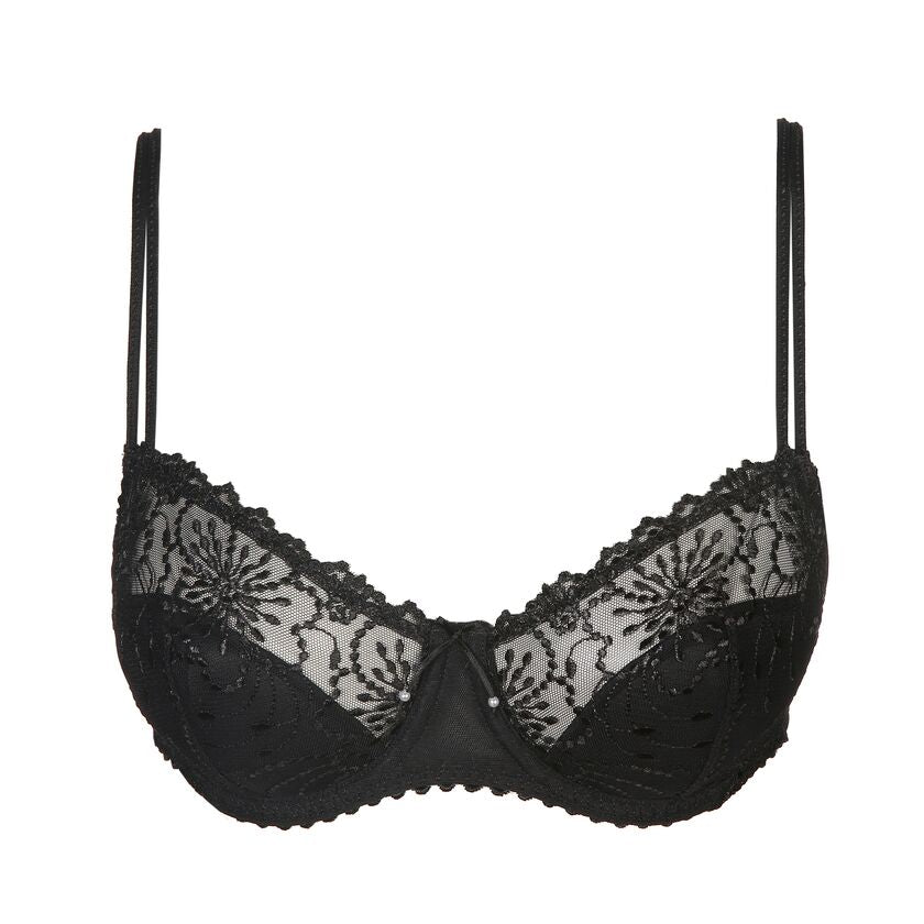 Jane Half Padded Balcony Bra Black