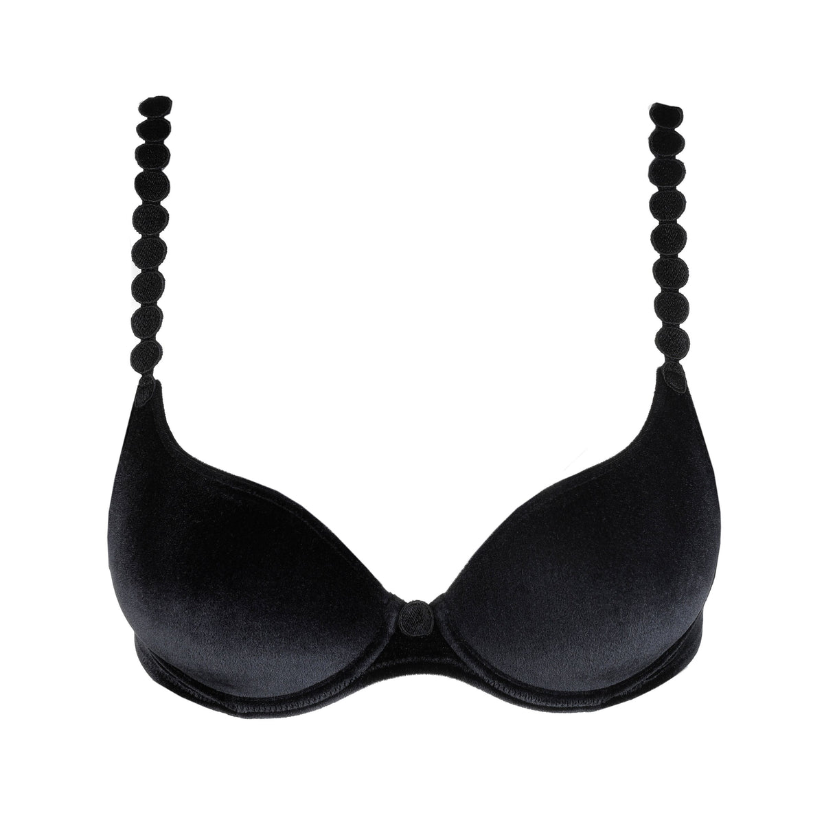 Tom Black Velvet Heart Bra