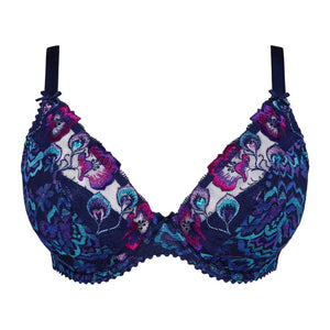 San Angel Waterblue Half Padded Plunge Bra