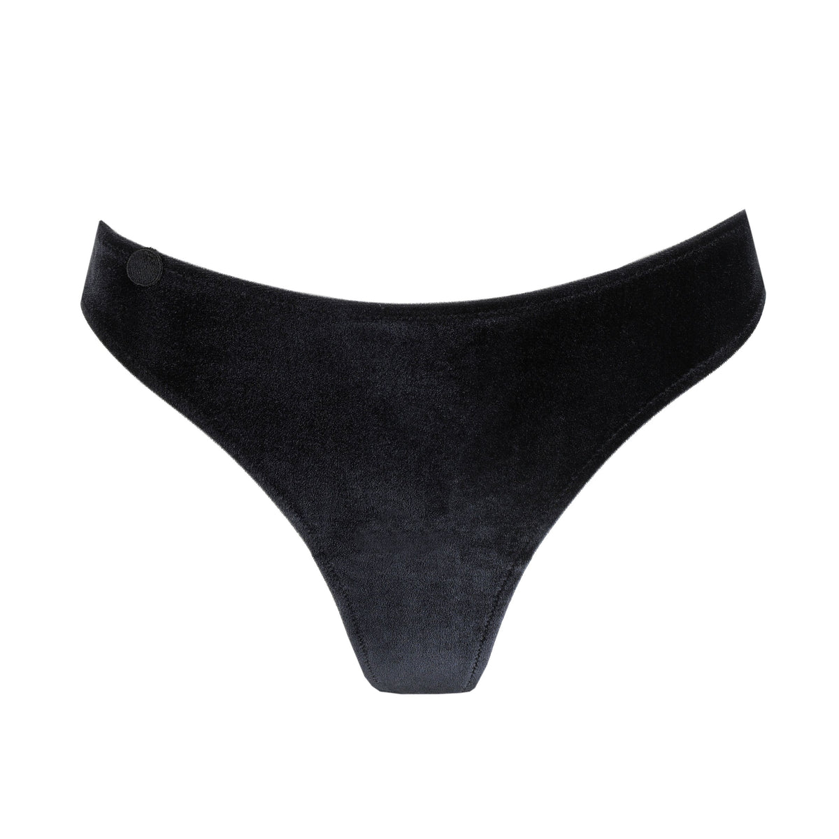 Tom Black Velvet Thong