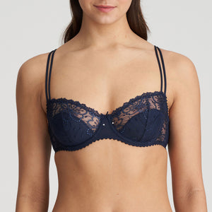 Jane Half Padded Balcony Bra Velvet Blue