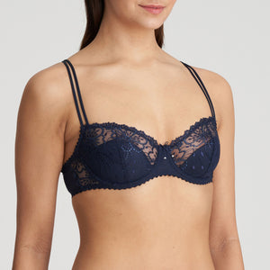 Jane Half Padded Balcony Bra Velvet Blue