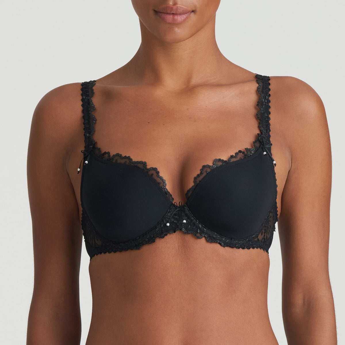 Jane Black Heart Bra