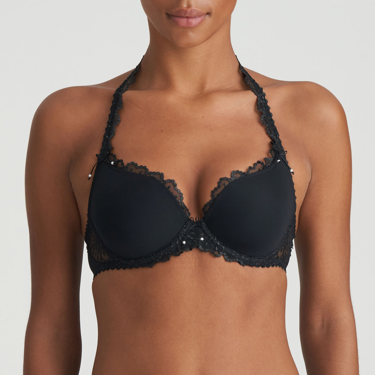 Jane Black Heart Bra