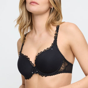 Jane Black Heart Bra