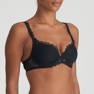 Jane Black Heart Bra