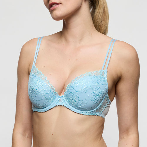 Jane Milky Blue Plunge Bra
